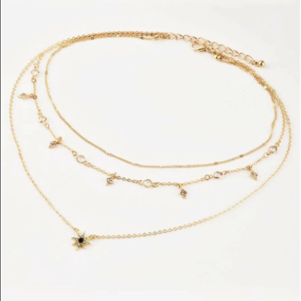Gold Star Layered Necklace